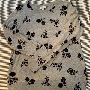 Grey and black sweater